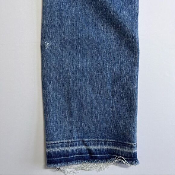 Hudson Jeans Midrise Tilda Crop Cigarette Women’s Size 27 Hem Side Detail Denim - Picture 13 of 14